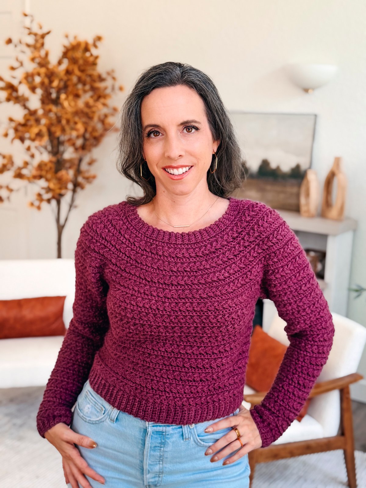 Wheat Stitch™ Crochet Sweater Pattern product image (10)