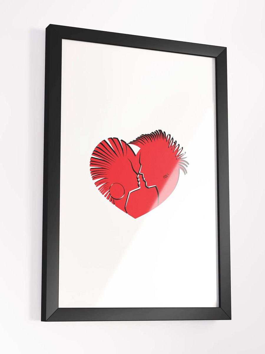 LOVE IN PROFILE HEART, LOVE, PROFILE, RED, PUNK, RETRO, VINTAGE, VALENTINE, VALENTINES DAY, ROMANTIC, ROMANCE, COUPLE, GIRLFRIEND, BOYFRIEND, HUSBAND, WIFE product image (6)