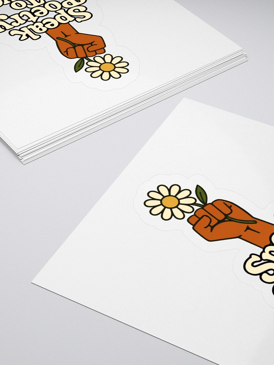 Speak Poetry To Power Sticker product image (12)
