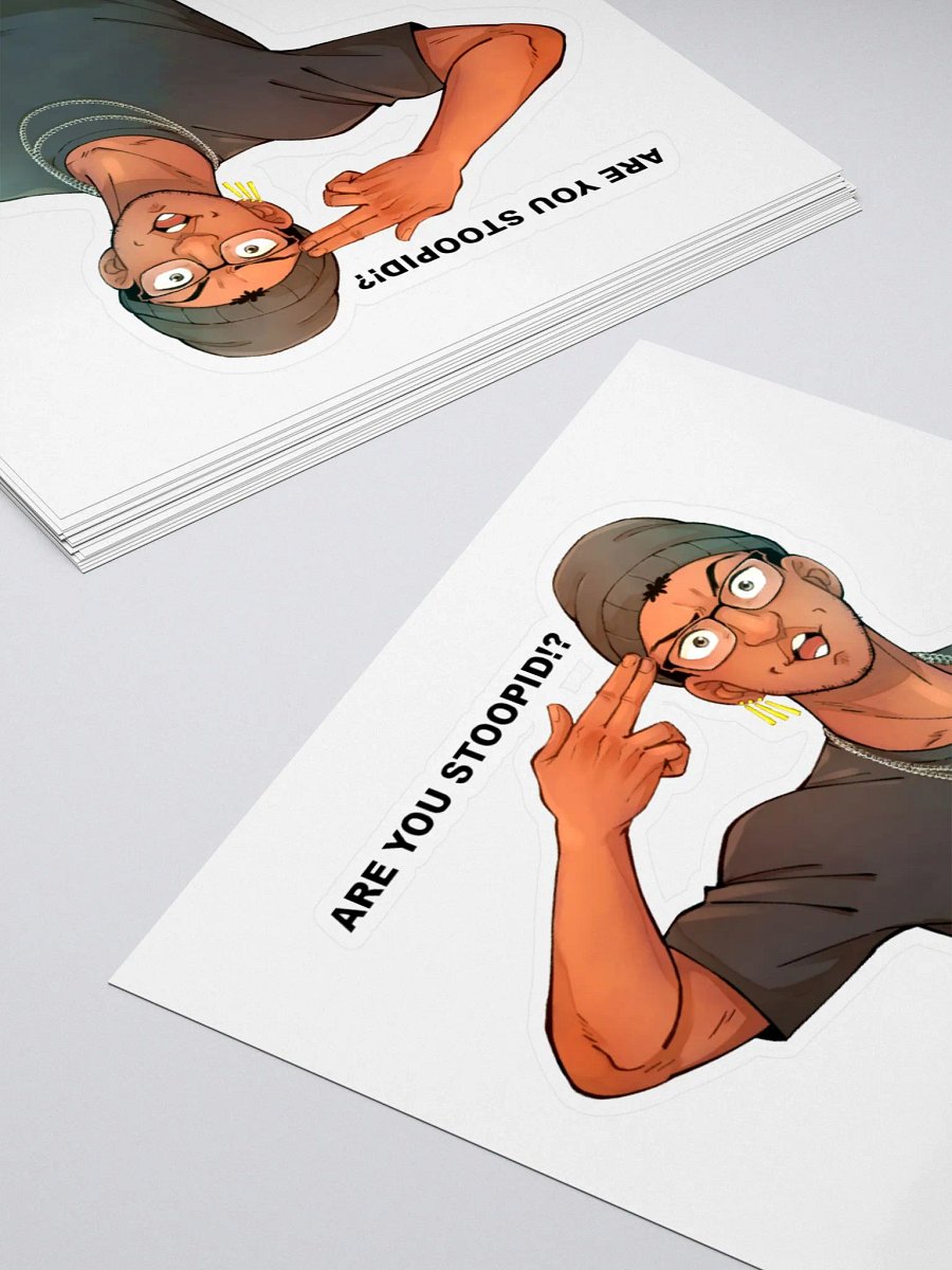 SAMI SY 'Are You Stoopid' Sticker product image (4)