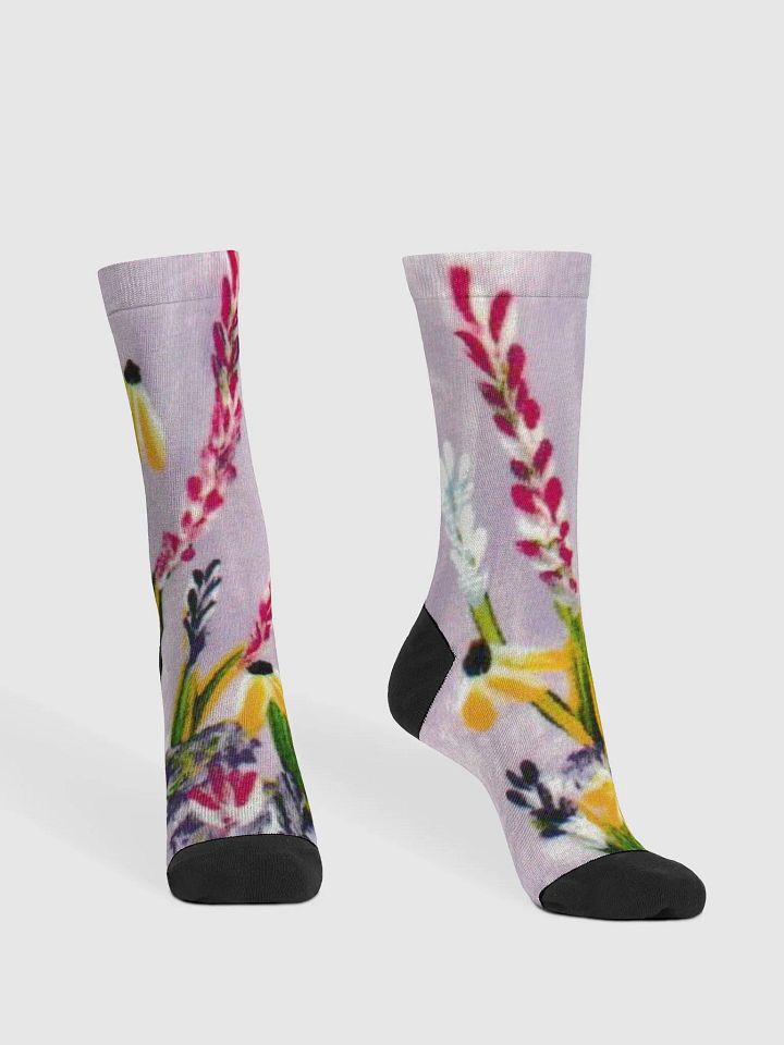 Floral Harmony Sustainable Crew Socks product image (1)