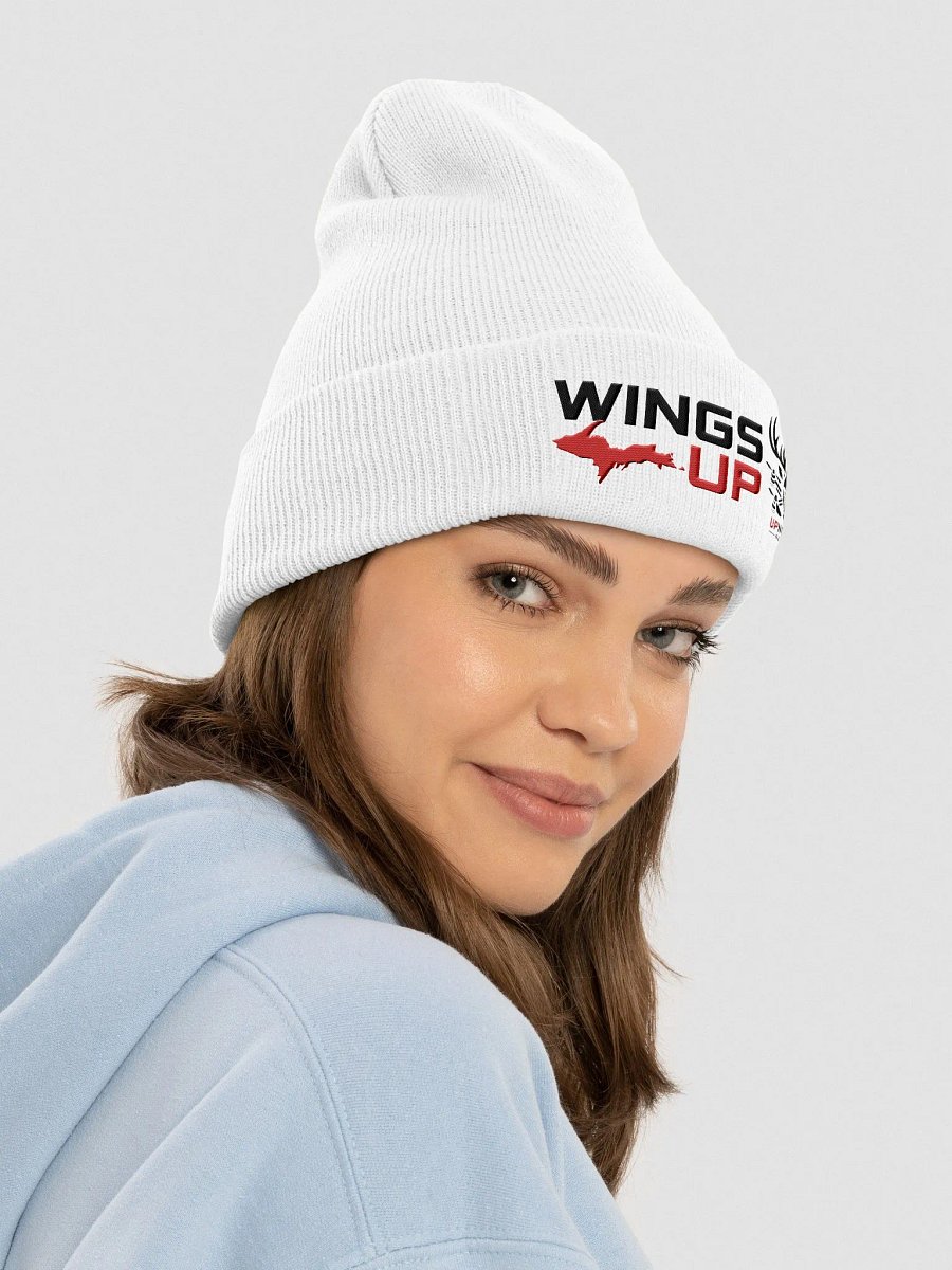 UPNorth Black on White Beanie product image (4)