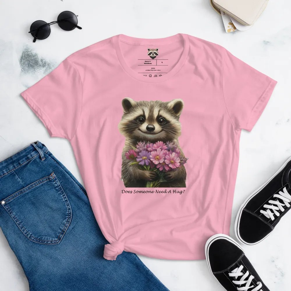 Floral Raccoon Women's Tee product image (5)