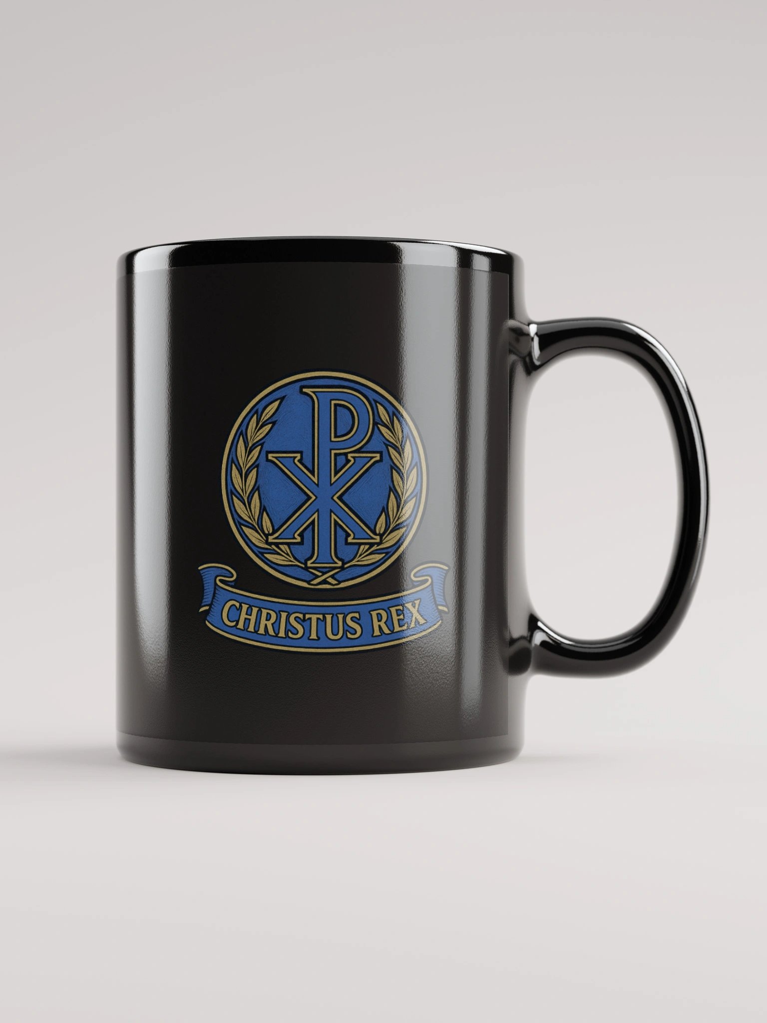 Chi-Rho mug blue product image (1)