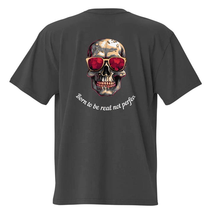 Reflective Skull Oversized Tee product image (1)