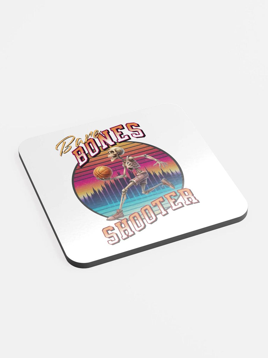 Bare Bones Shooter Sunset Slam Dunk Cork Coaster product image (2)