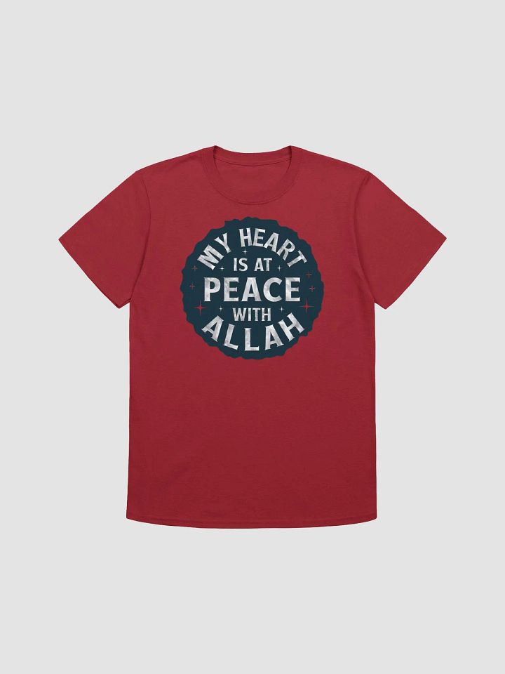 My Heart is at Peace with Allah - Tranquil and Spiritual Graphic Tee product image (1)