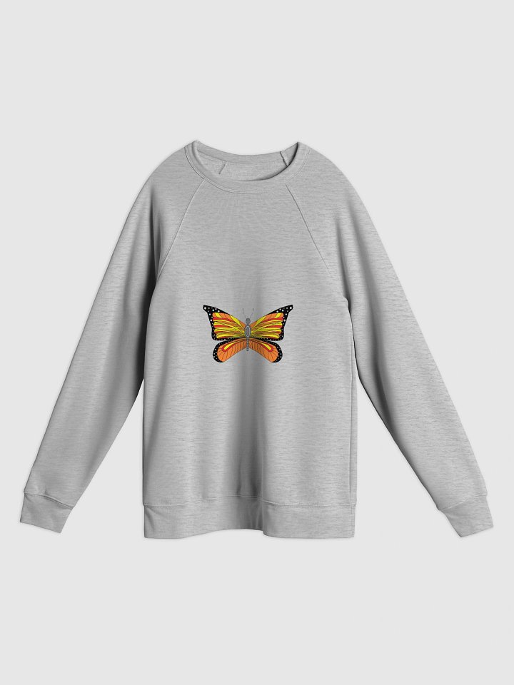 Vibrant Wings Butterfly Unisex Raglan Sweatshirt product image (5)