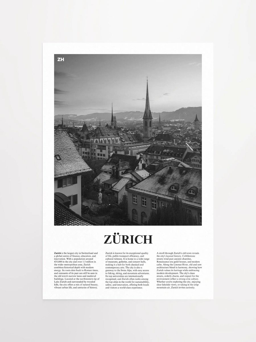 Zurich 03 Newspaper Poster product image (5)