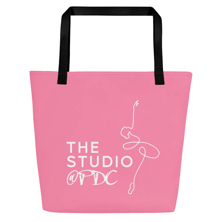 Shoe Bag Tote | Pink with White Logo product image (1)