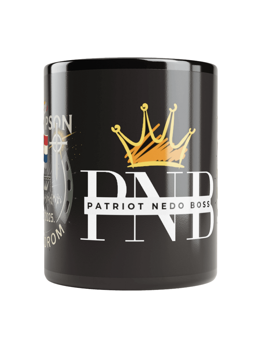 Patriotic Crest Black Mug product image (5)