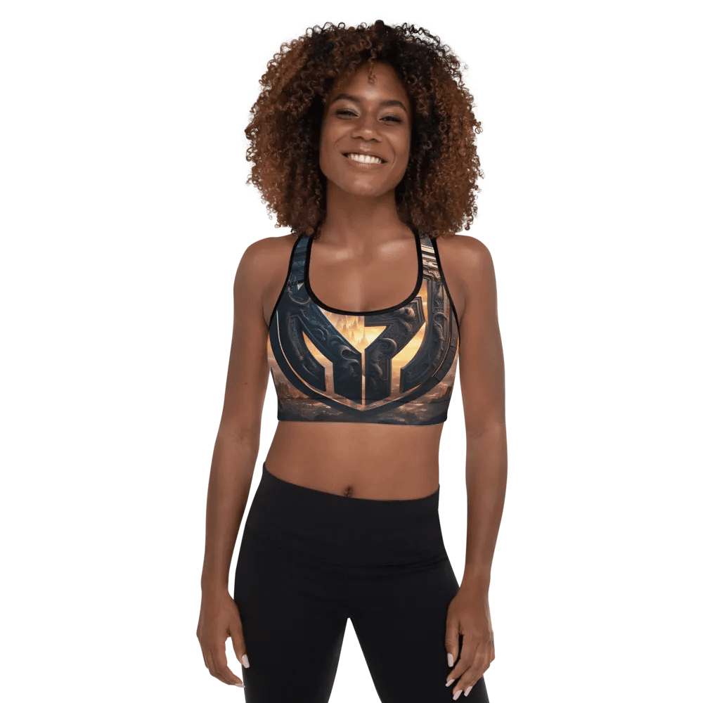 Mystic Cityscape Emblem Padded Sports Bra product image (5)