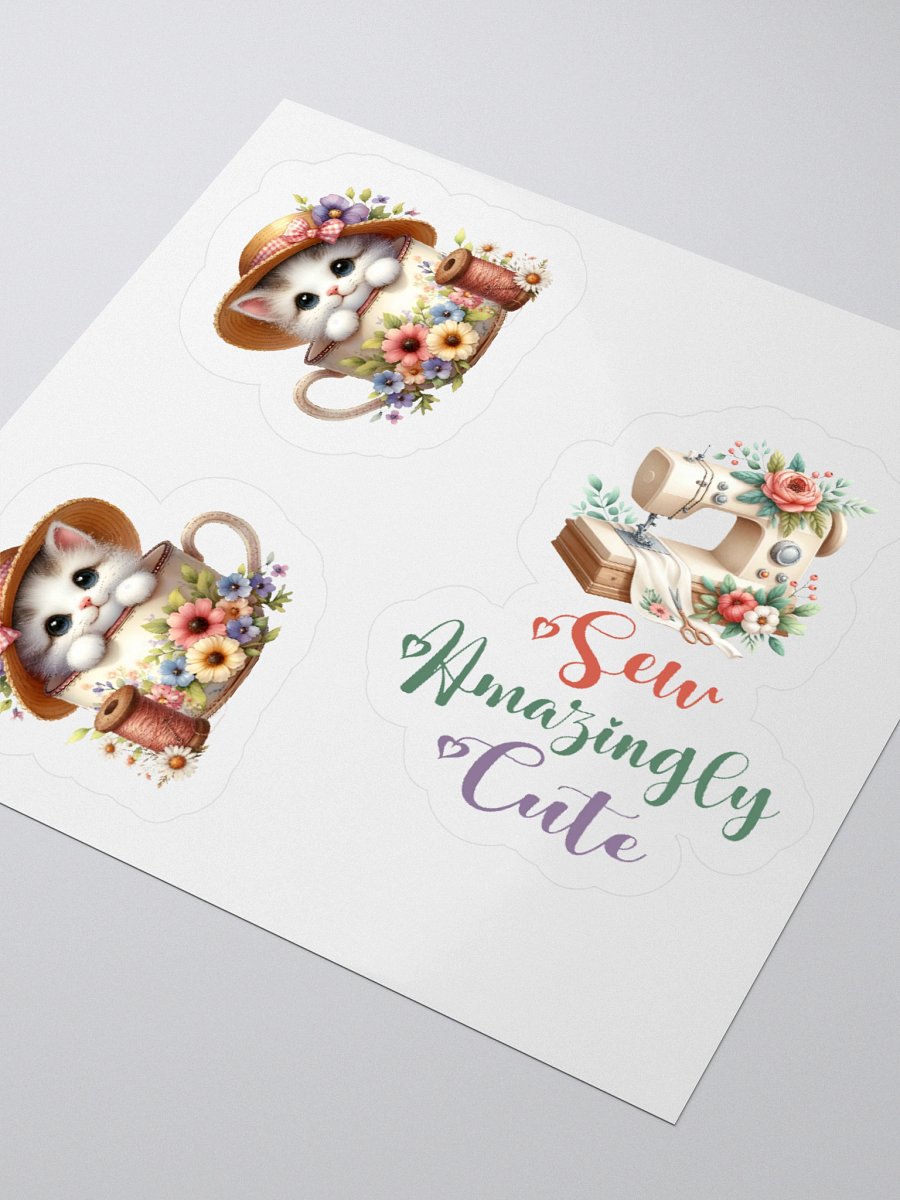 Sew Amazingly Cute Meow-tiful Kittens Stickers product image (3)