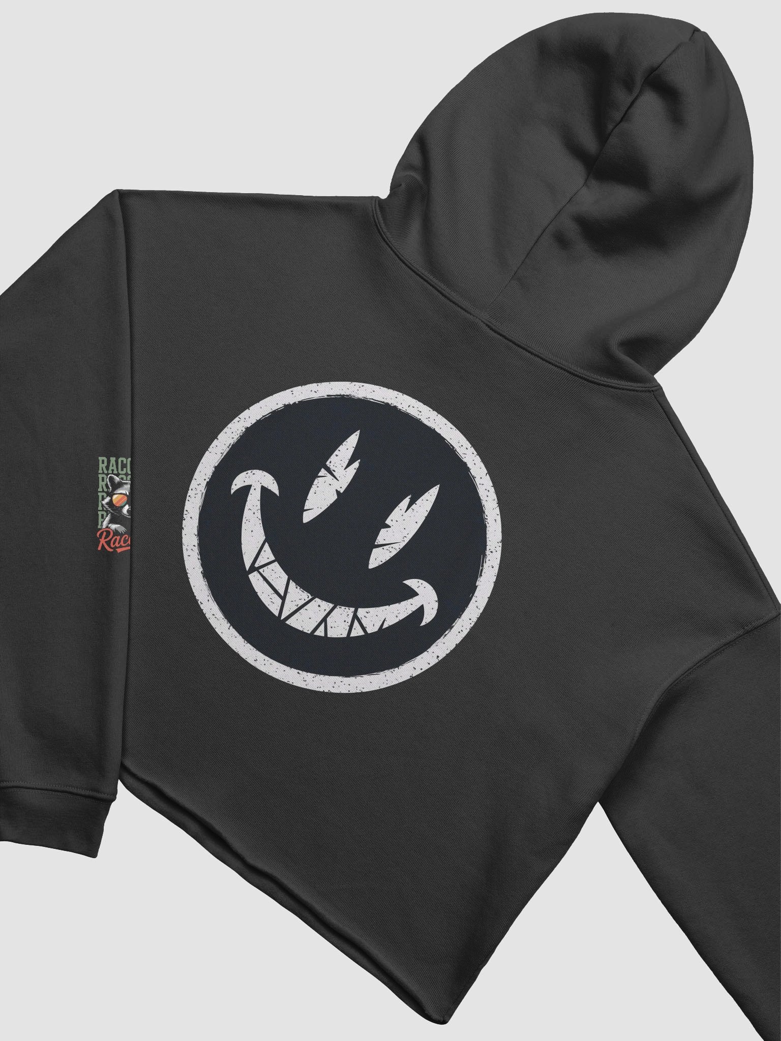 Cool Raccoon Sunglasses Crop Hoodie product image (2)