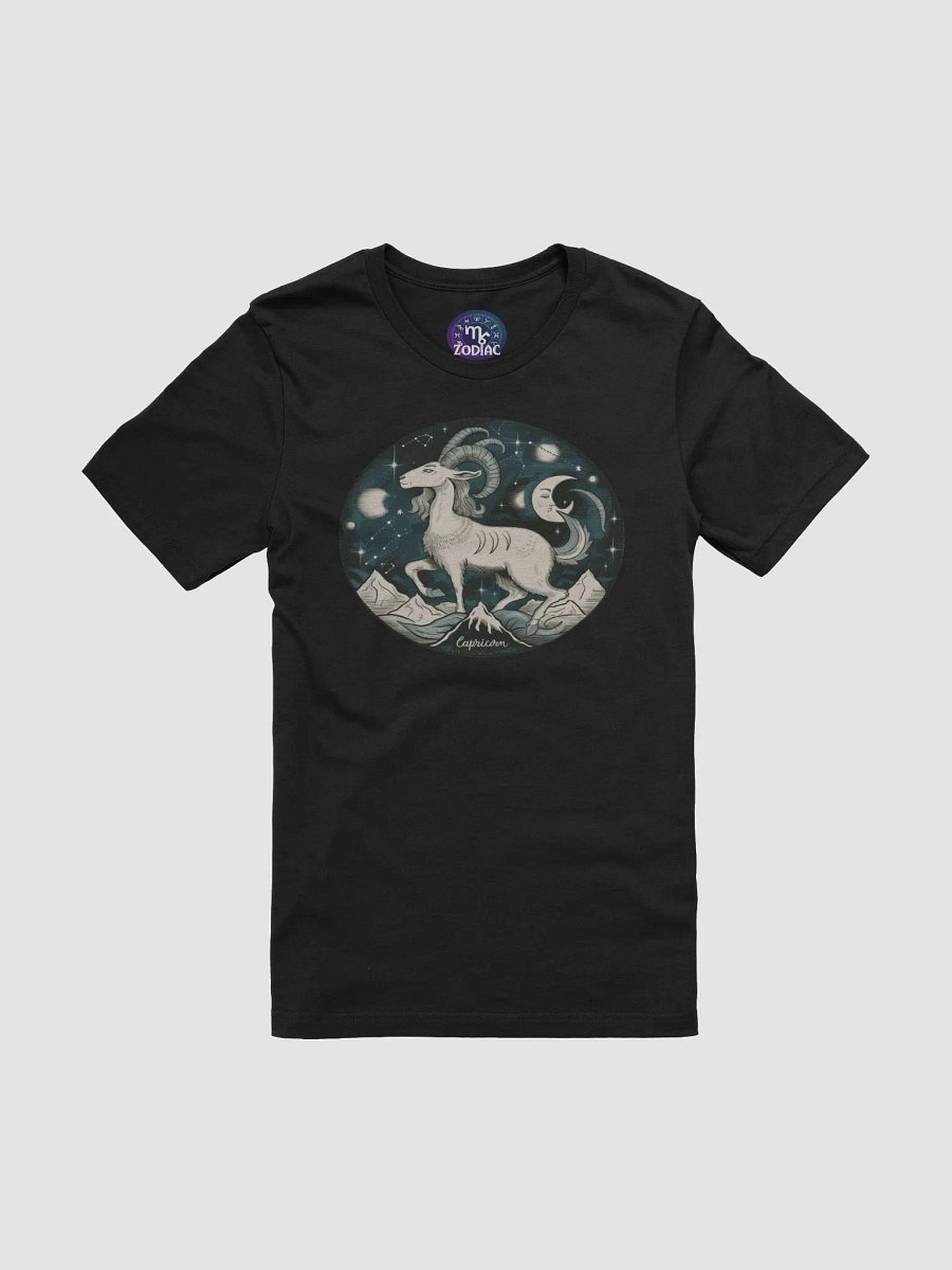 Exclusive Capricorn Zodiac T-Shirt - Unisex Majestic Goat and Cosmic Design product image (3)