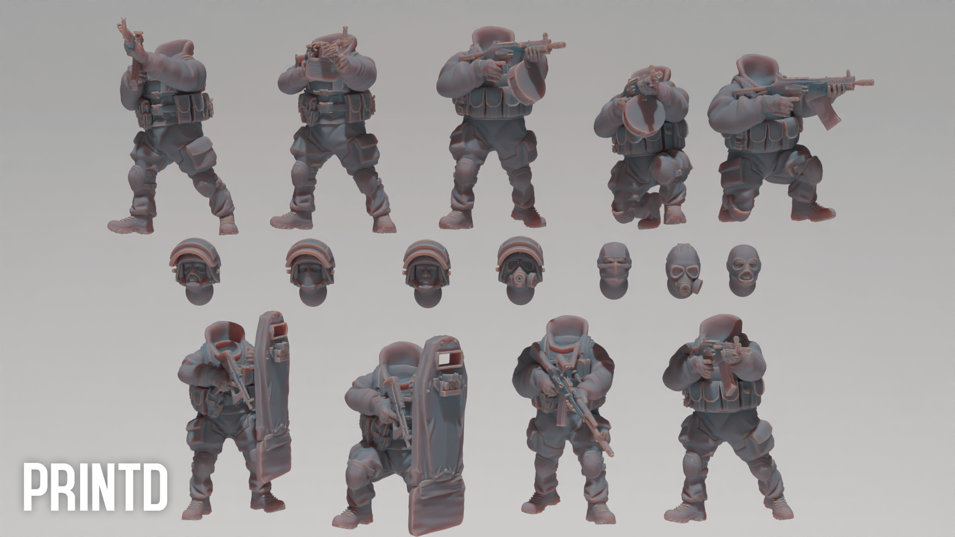 Russian Spetznaz GORKA Team - Modern Warfare Wargame Hobby Resin Scale Models product image (2)
