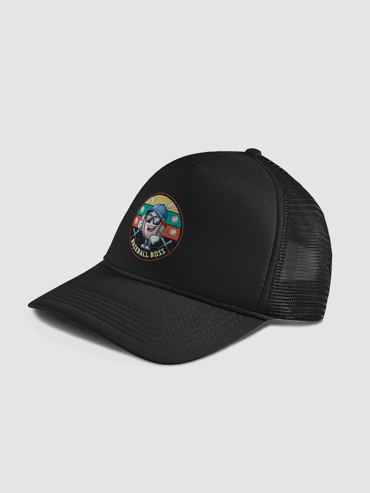 Baseball Boss Badge Trucker Hat product image (2)