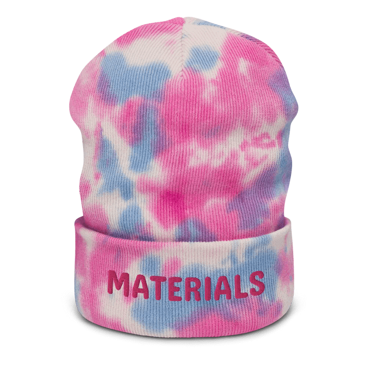Materials tie dyed beanie product image (2)