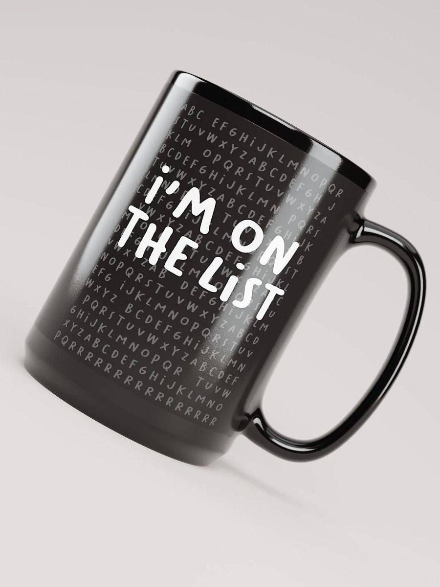 The List Black Mug (15oz) product image (4)