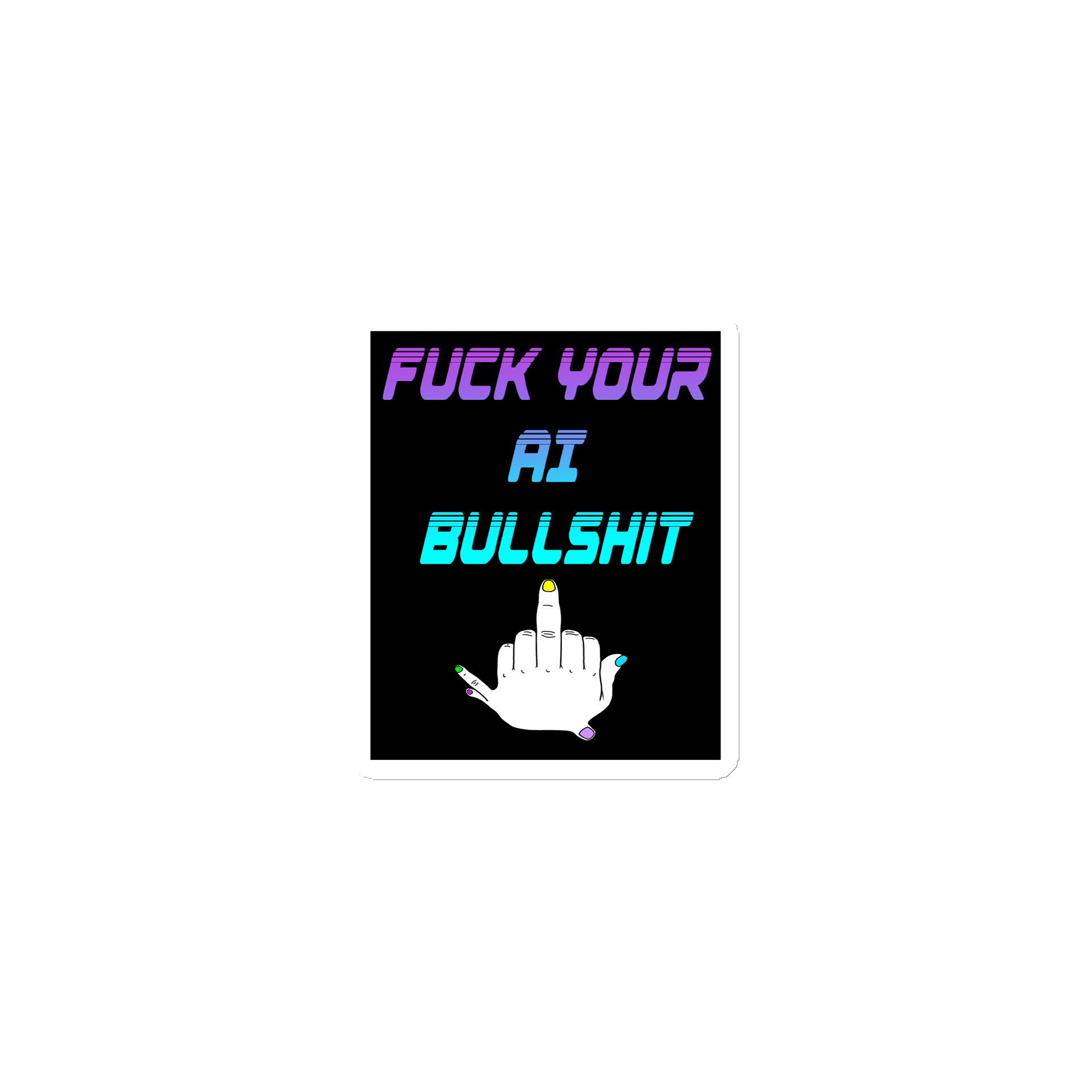 AI Bullshit Magnet product image (1)