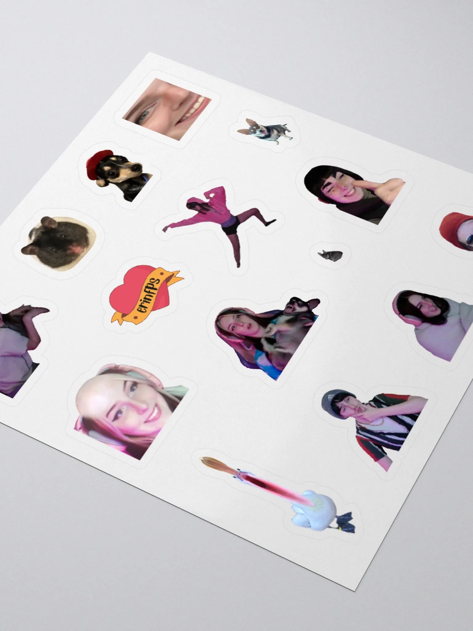 random emote sticker sheet product image (3)