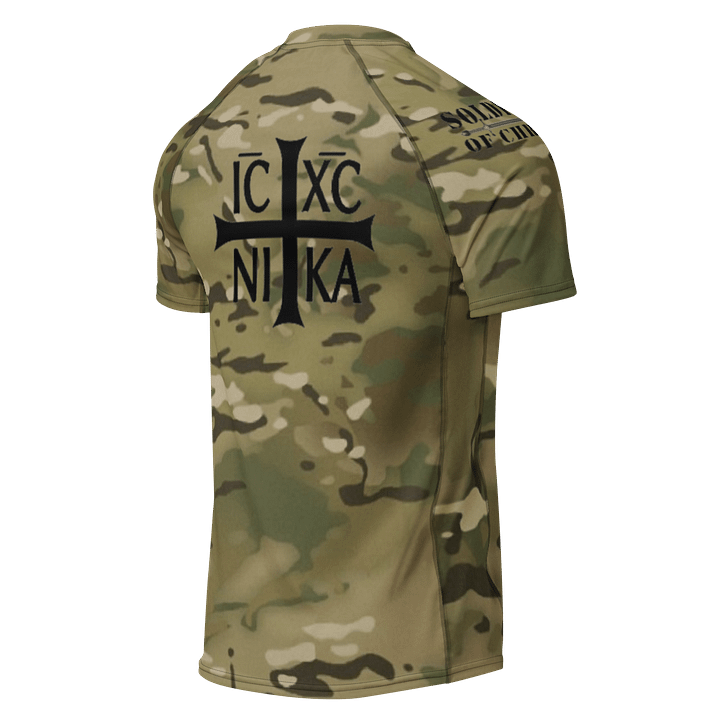 Faithful Camo: Men's Short Sleeve Rash Guard - Multicam product image (2)