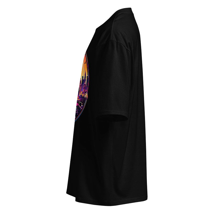 Sunset Spin DJ Oversized Tee product image (2)
