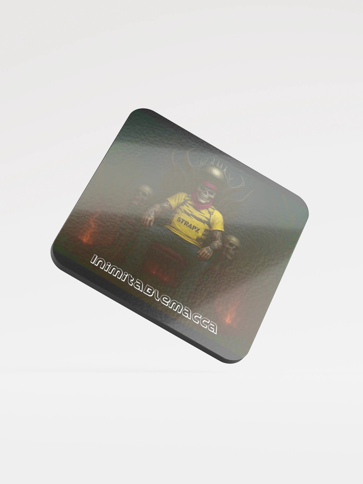 Macca on Throne Cork Coaster product image (1)