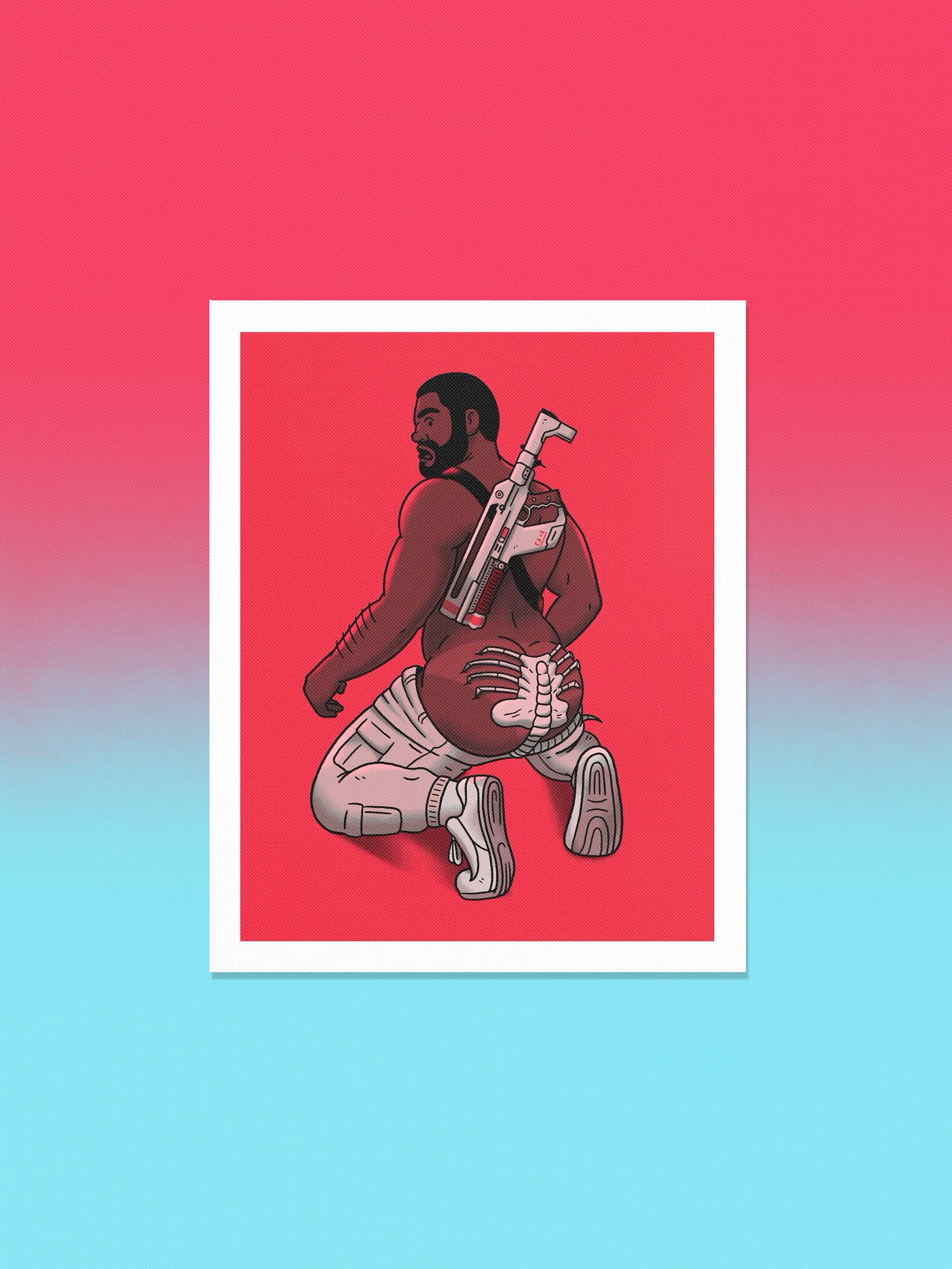 Butthugger Alien 8x10 Print product image (1)