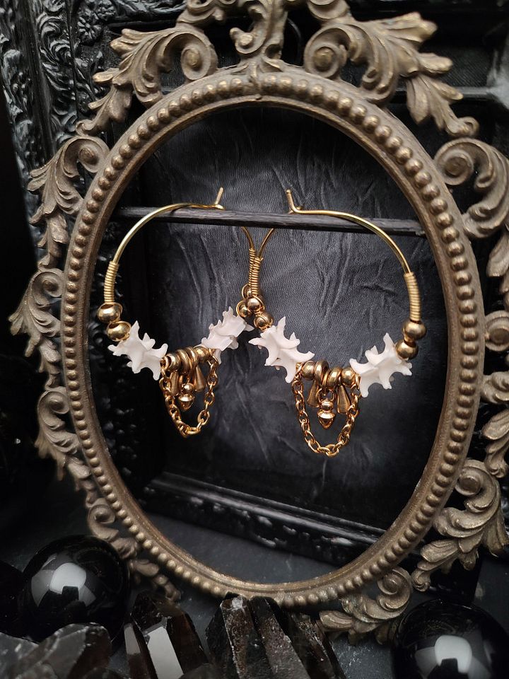 Earrings Bone Vault - Vert Golden Nouveau product image (2)