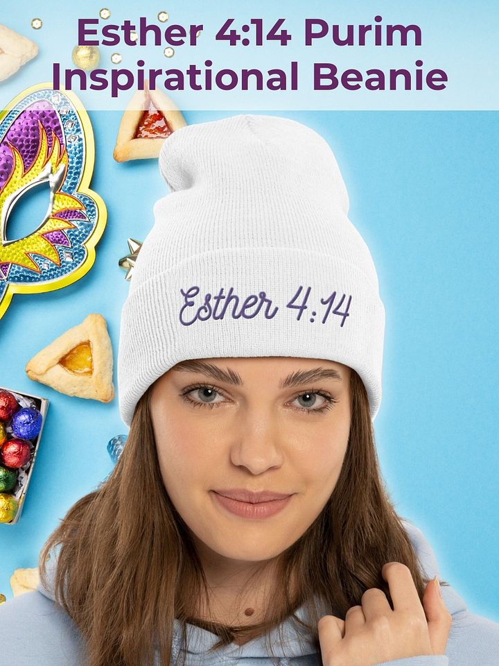 Esther 4:14 Purim Beanie product image (21)