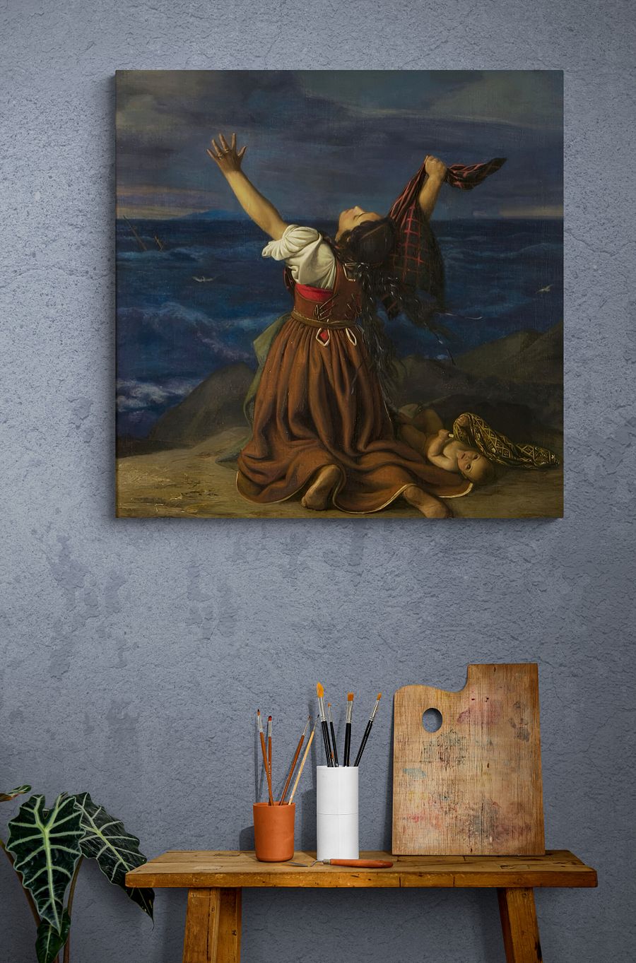 Wife of Ischia in Despair Over Her Husband's Shipwreck painting product image (3)