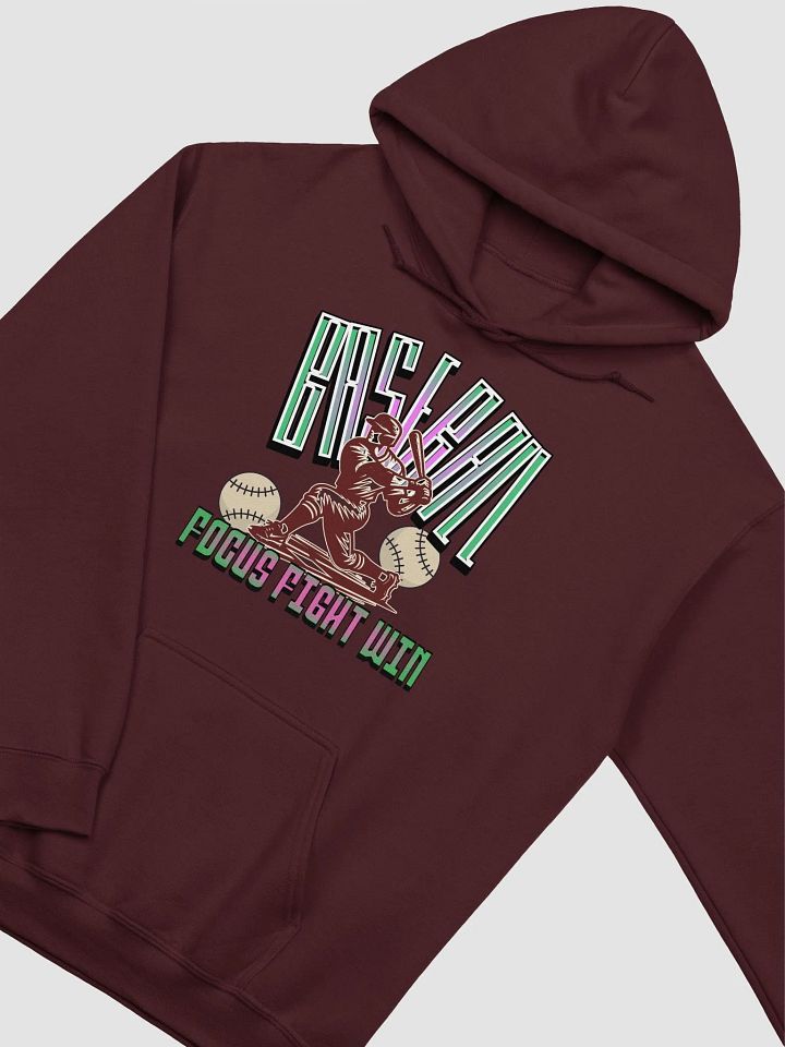Focus Fight Win Baseball Player Hoodie product image (14)