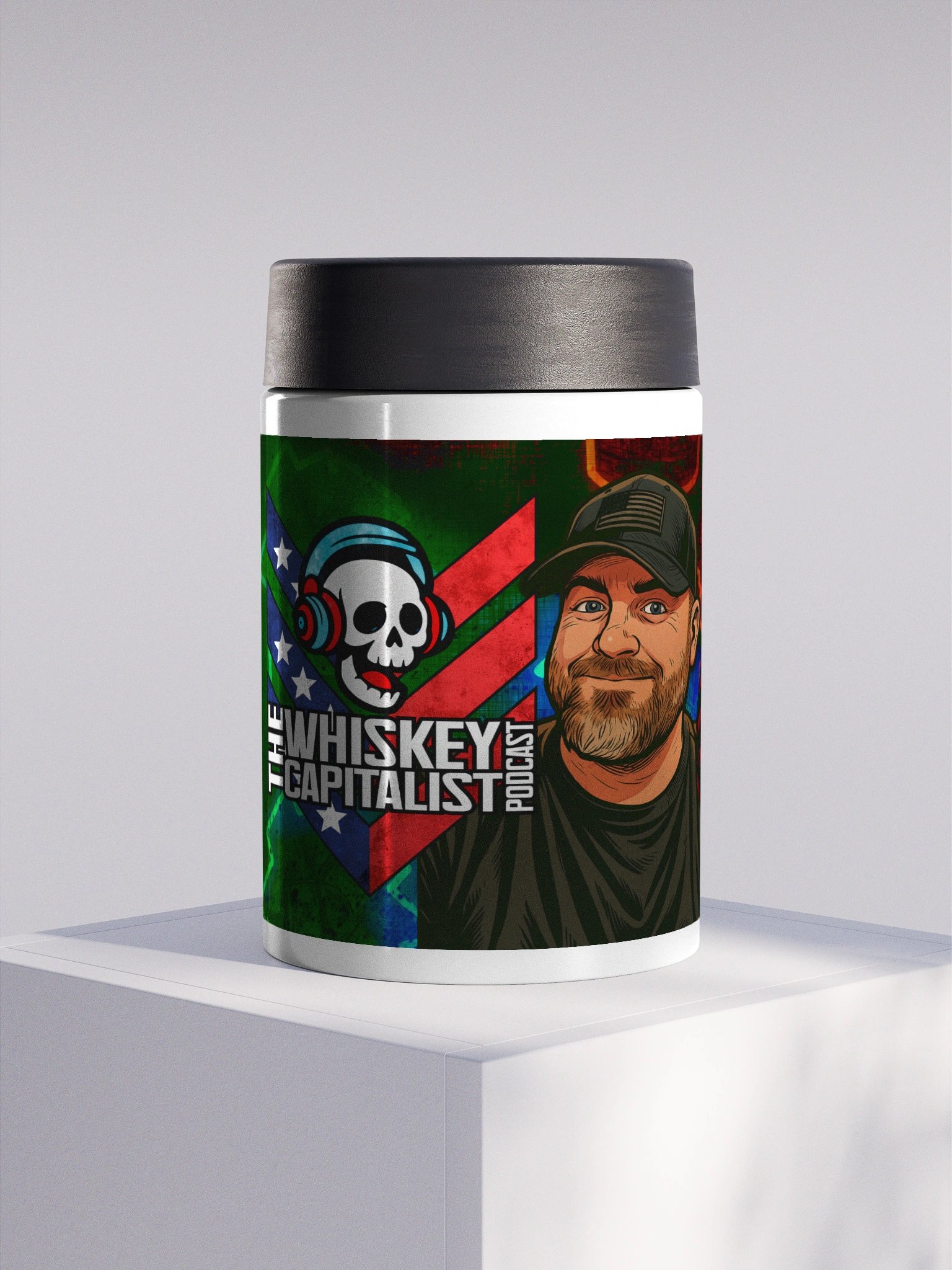 Skull Logo Stainless Steel Koozie product image (1)