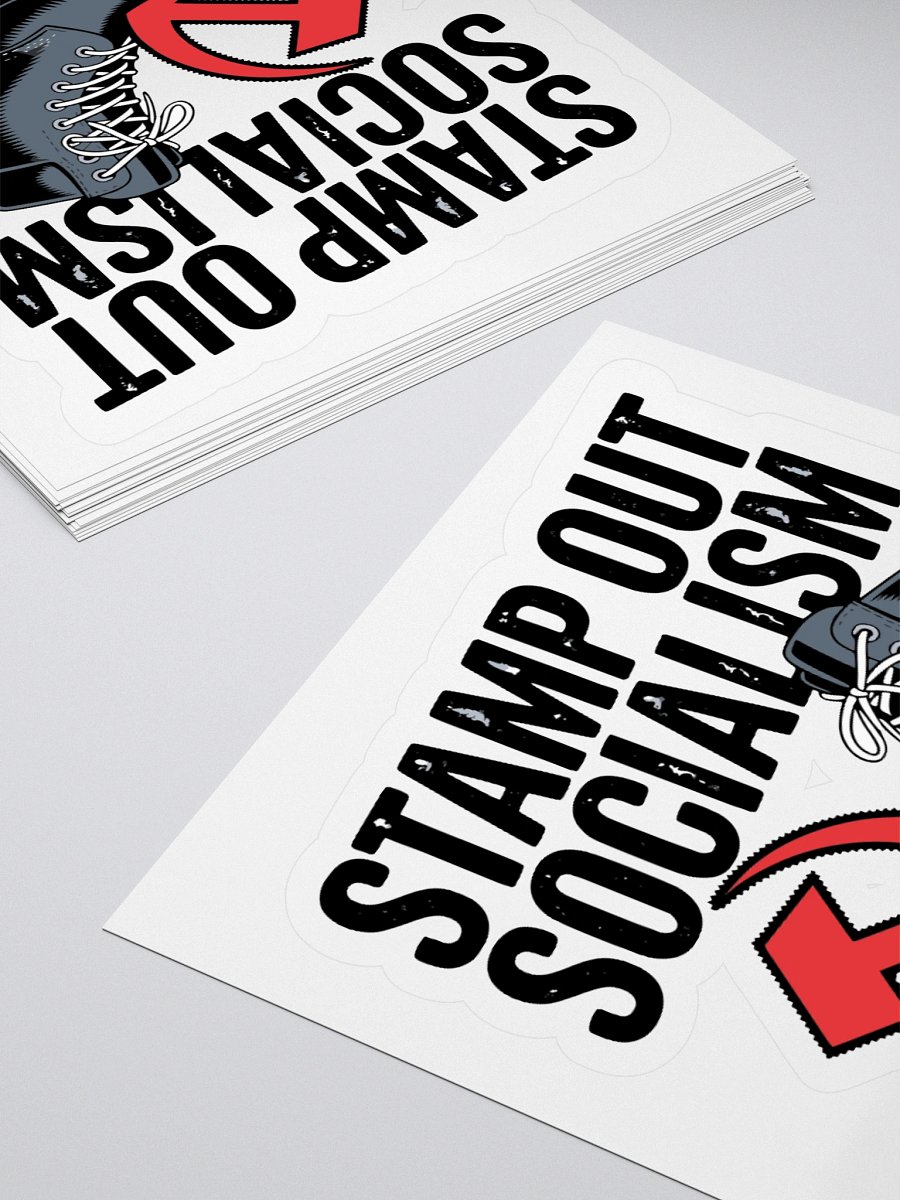 Stamp Out Socialism Boot Graphic Stickers product image (11)