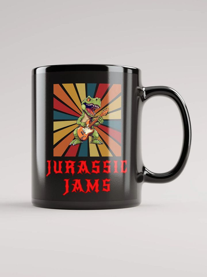 Jurassic Jams Rock n Rawr Dinosaur Dark Mug product image (1)