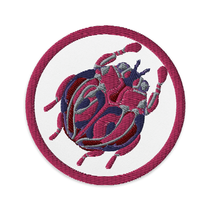 Pink Ladybug Embroidered Patch product image (9)