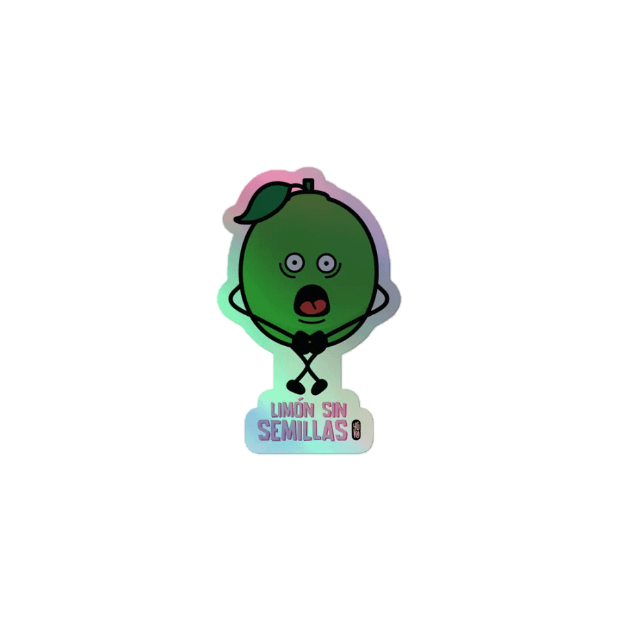 Limón sin Semillas - Sticker (Holographic Kiss Cut) product image (1)