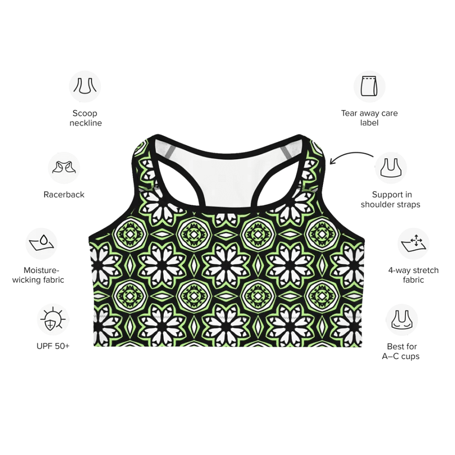 Agender Abstract (1) - Sports Bra product image (7)