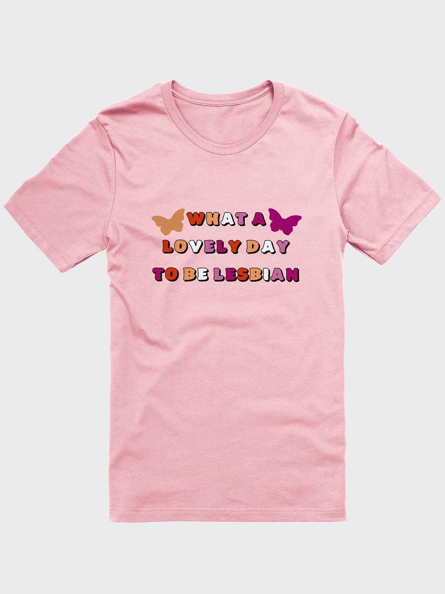 what a lovely day to be lesbian t-shirt product image (1)