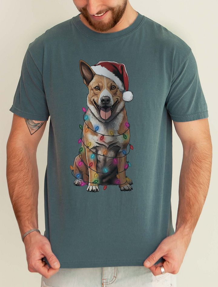 Funny Australian Cattle Dog(Red Heeler) Christmas T-Shirt product image (1)