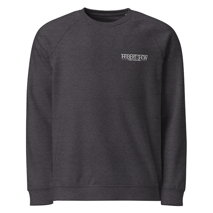 Soft Unisex Organic Raglan Embroidered Sweatshirt product image (1)