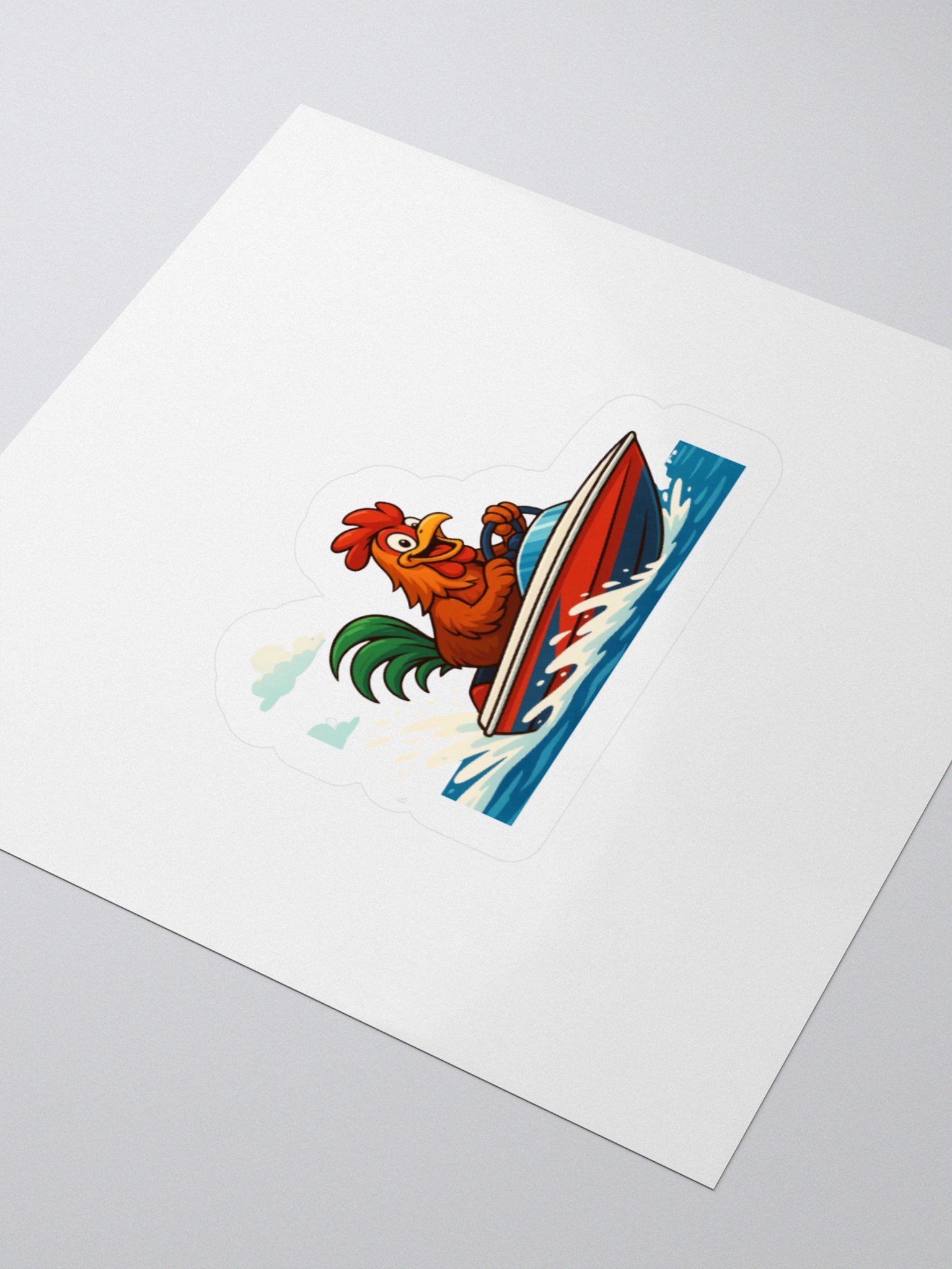 Cheerful Rooster Boat Ride Stickers product image (12)