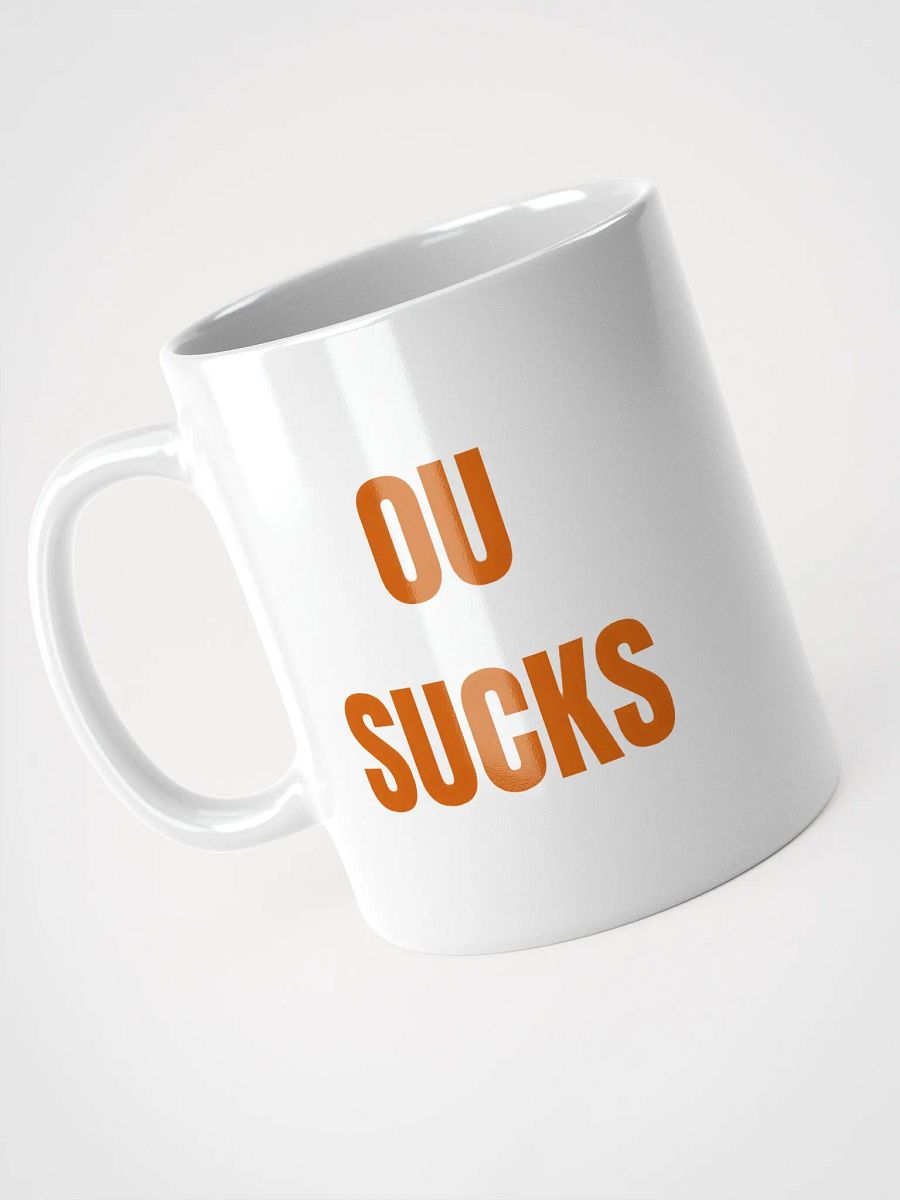 OU SUCKS Red River Rivalry Glossy White Mug product image (3)