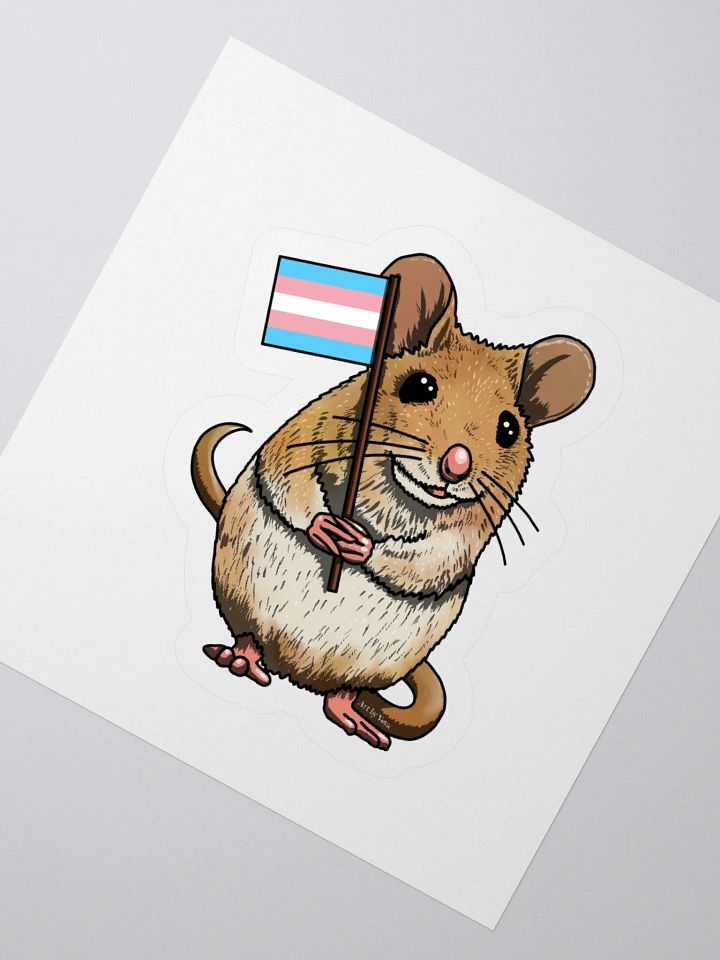 Trans Mouse Kiss Cut Stickers product image (6)