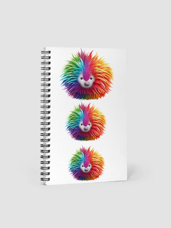 Rainbow Hedgehog Notebook product image (1)