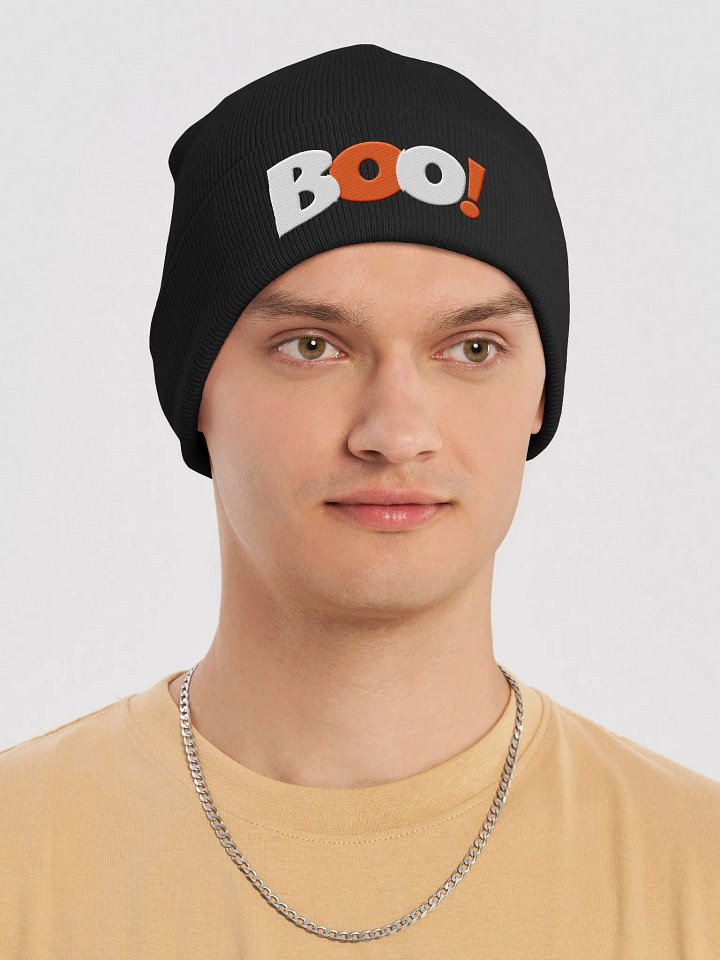 BOO! Embroidered Knit Beanie product image (2)