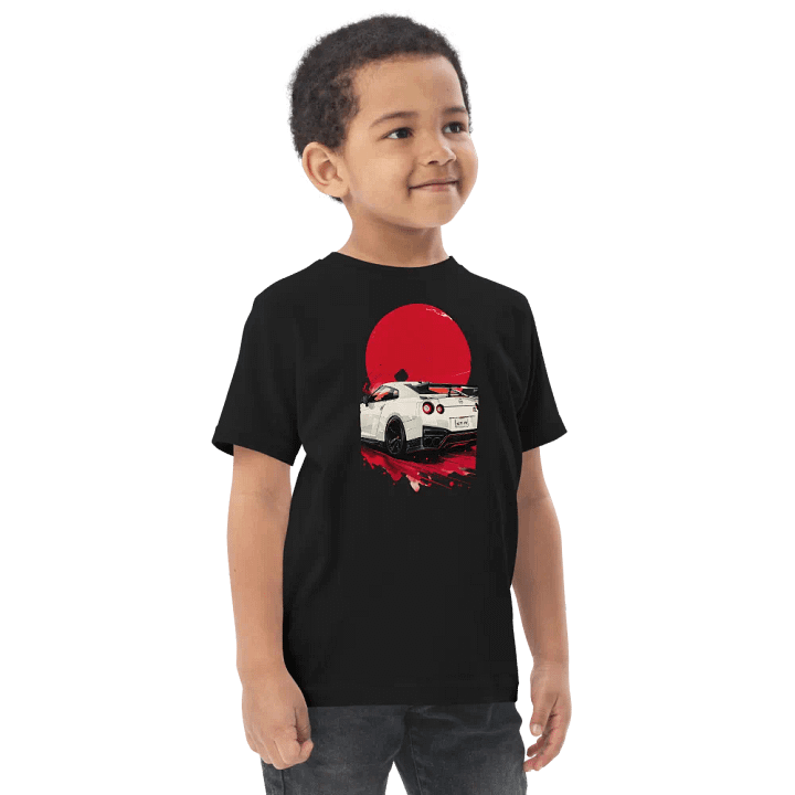 Dynamic Nissan GT-R Illustration Toddler Jersey T-Shirt product image (2)