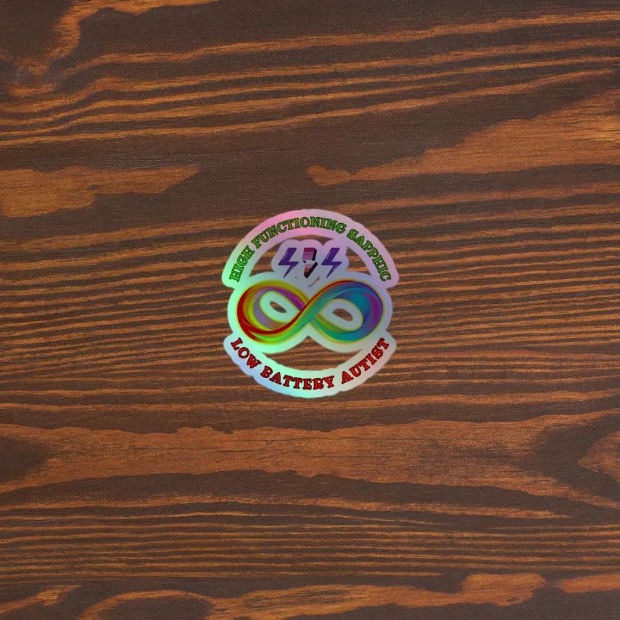 High Functioning Sapphic Low Battery Autist Sticker product image (3)