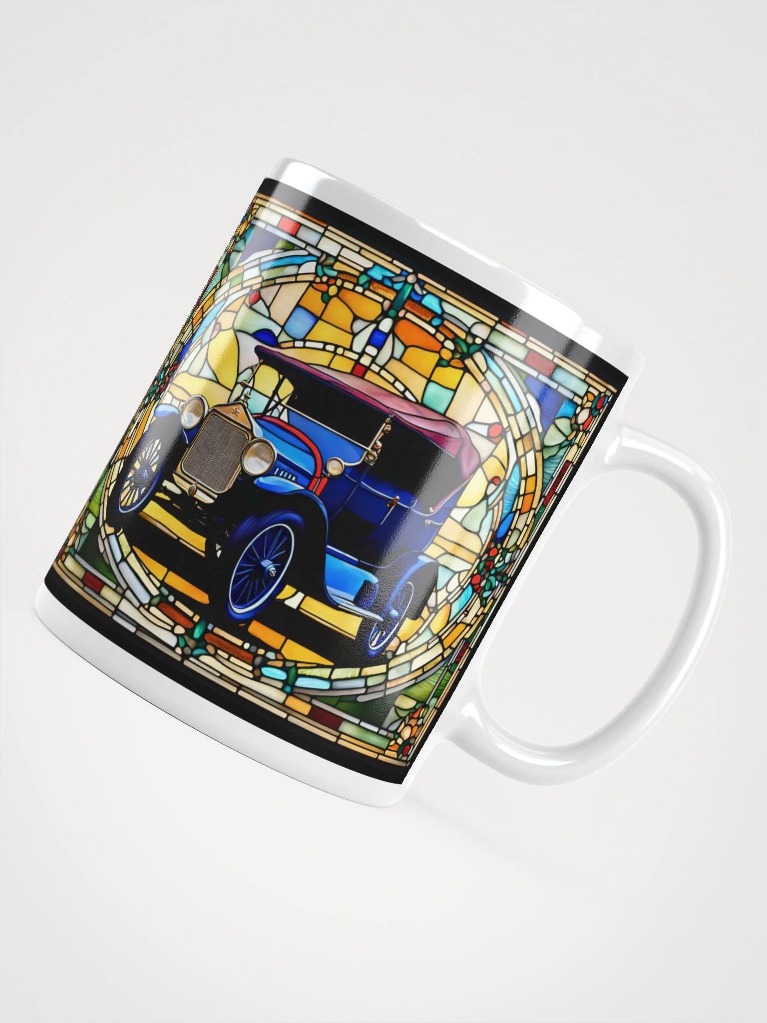 #001 Model-T Blues Stained Glass Mug product image (12)